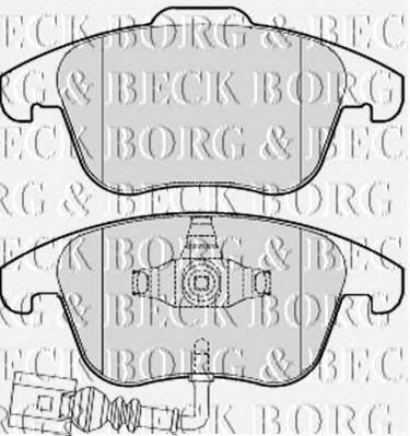 BORG & BECK bbp2049 -  Комплект тормозных колодок, дисковый тормоз
